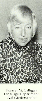 Frances Galligan - 1974